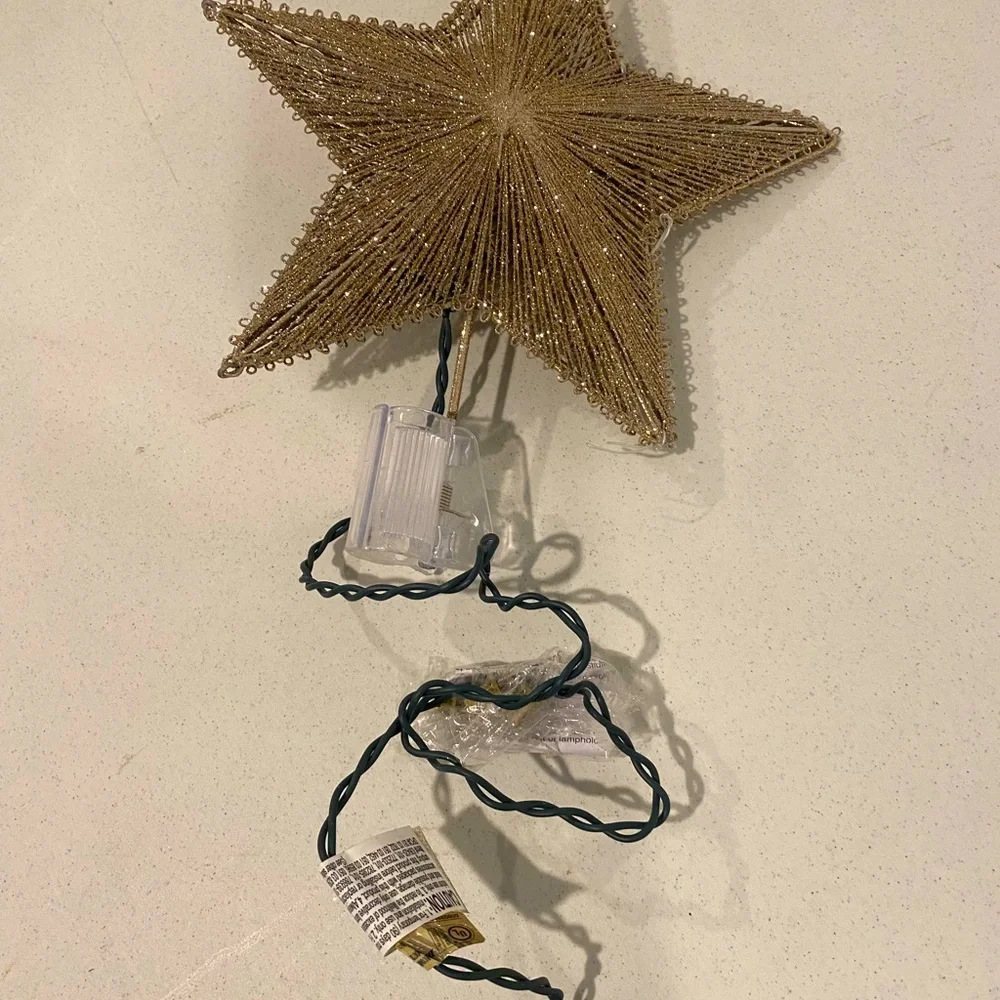 Tree Star Topper With Clip Changes Multicolored/ Or Stays White Target